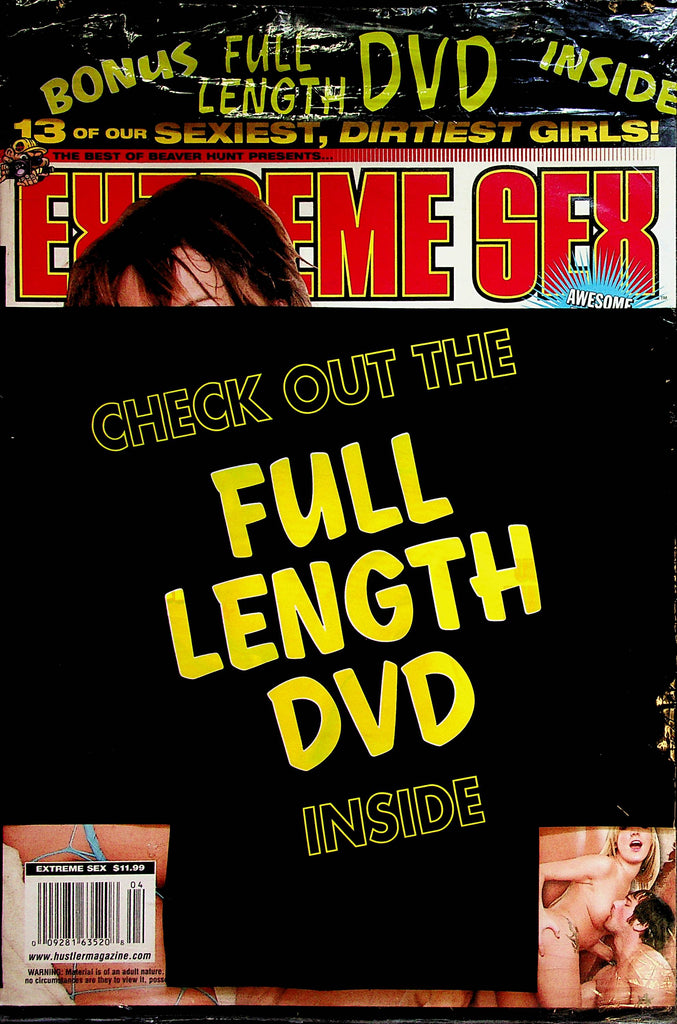 Hustler Extreme Sex Magazine  Nikki & Vixen  w/DVD  new/sealed  031323lm-p3