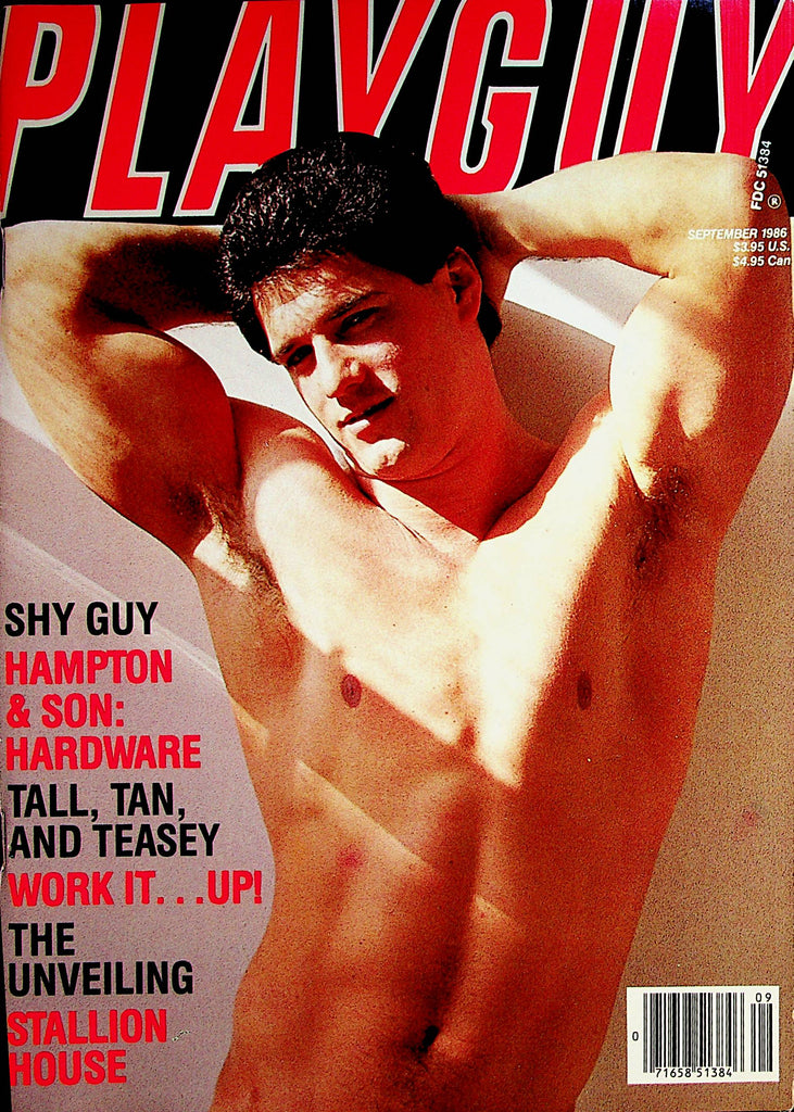 Playguy Gay Magazine  Cover Guy - The Unveiling  September 1986    080422lm-p