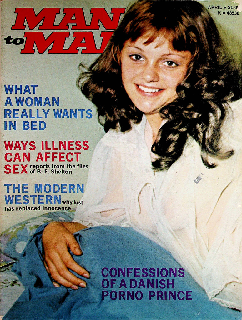 Man To Man Busty Magazine  Cover and Centerfold Girl Carol   April  1973   071622lm-p