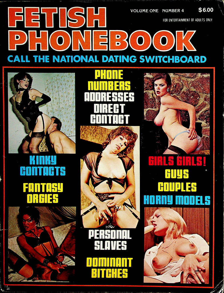 Fetish Phonebook Contact Magazine  vol.1 #4  1980's      122222lm-p2