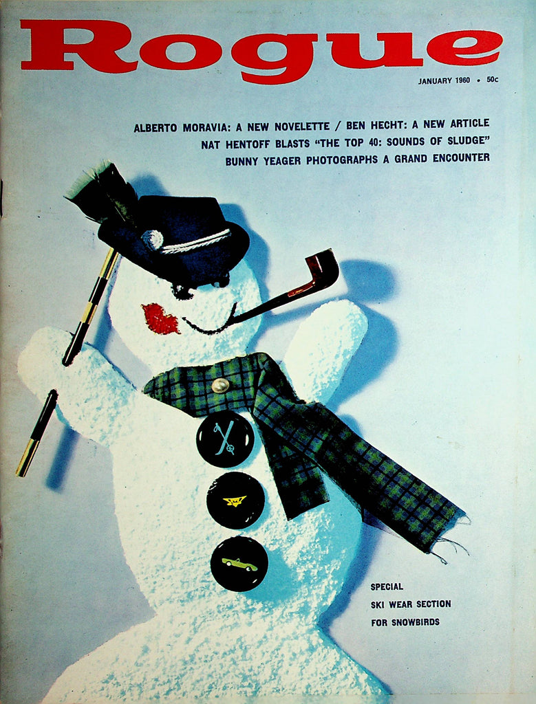 Rogue Busty Vintage Magazine  Centerfold Calendar Girl   January 1960      101421lm-dm
