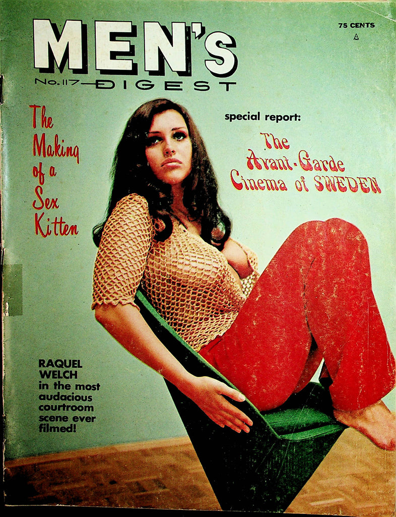 Men's Digest Magazine  Raquel Welch / The Making Of A Sex Kitten   August 1970      012722lm-dm