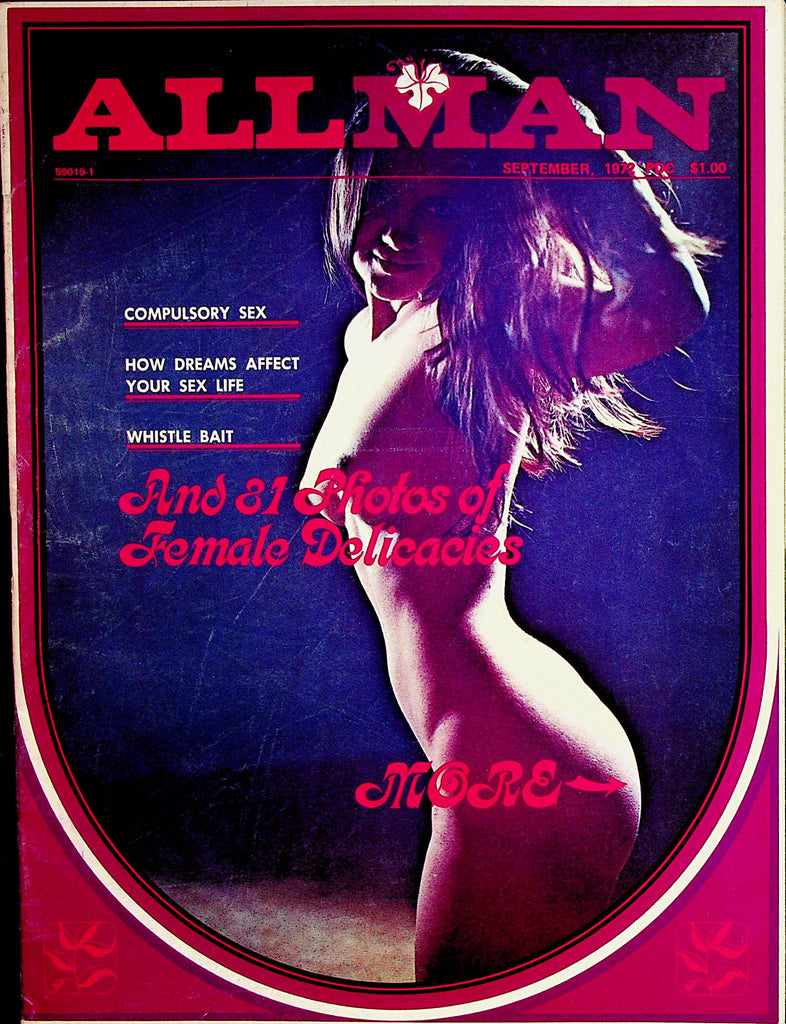 All Man Magazine  Cover and Centerfold Girl Sandy  September 1972     070322lm-p