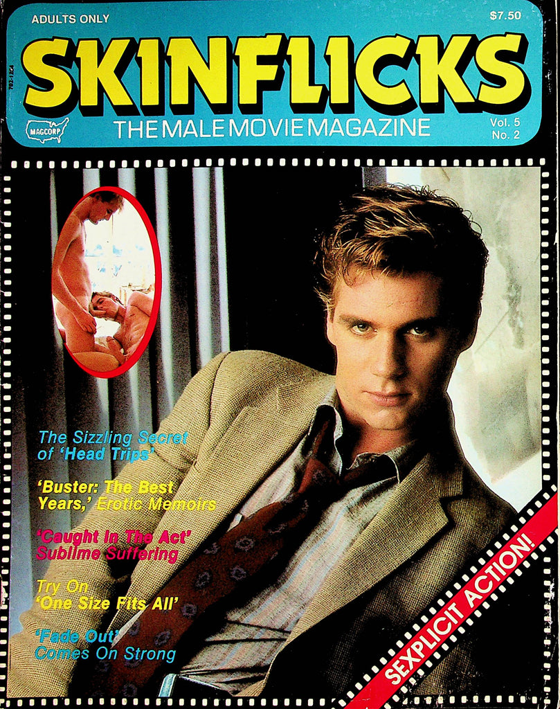 Skin Flicks Gay Movie Magazine  The Secret Of 'Head Trips' vol. 5 #2  1984 Magcorp   080522lm-p