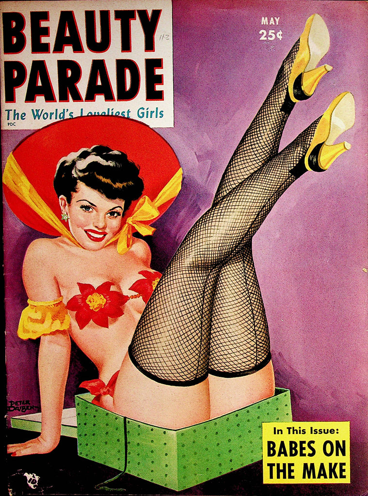 Beauty Parade Vintage Magazine   Claire Taylor / Babes On The Make  May 1952    071422lm-p