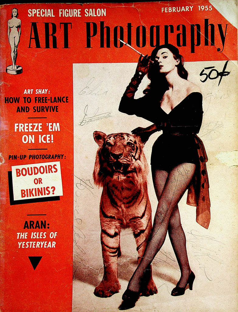 Art Photography Vintage Magazine  Boudoirs Or Bikinis? February 1955      011723lm-p2