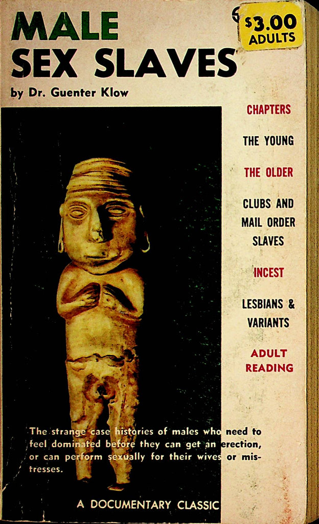 Male Sex Slaves Novel  By Dr. Guenter Klow  1969  A Documentary Classic     110821lm-dm