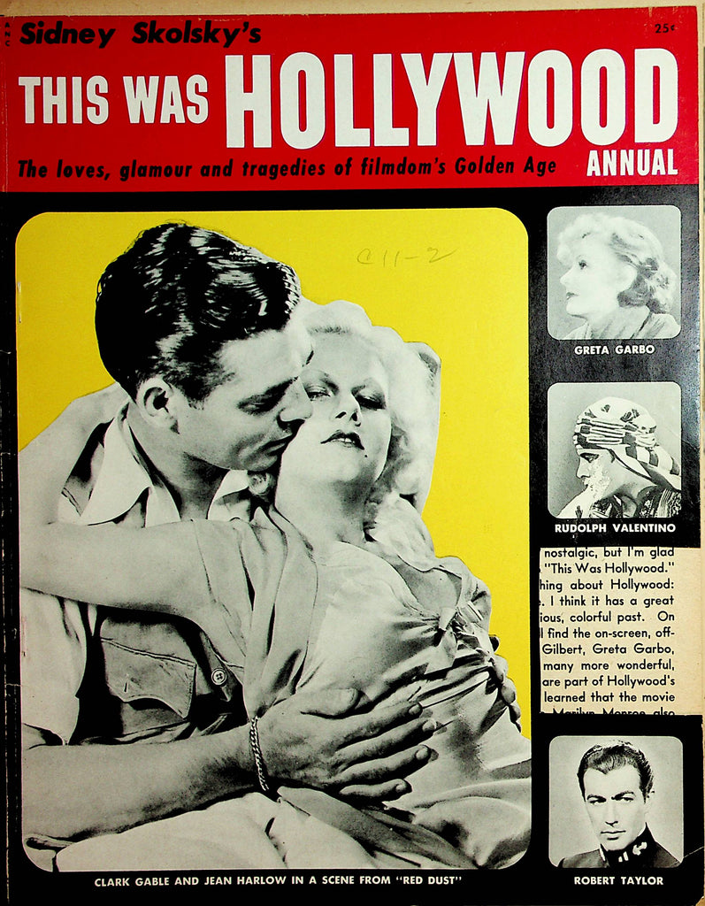 This Was Hollywood Annual Magazine Clark Gable & Jean Harlow/Greta Garbo 1955   091120lm-sh2