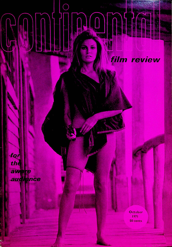 Continental Film Review Magazine  Cover Girl Raquel Welch   October 1971    071522lm-p