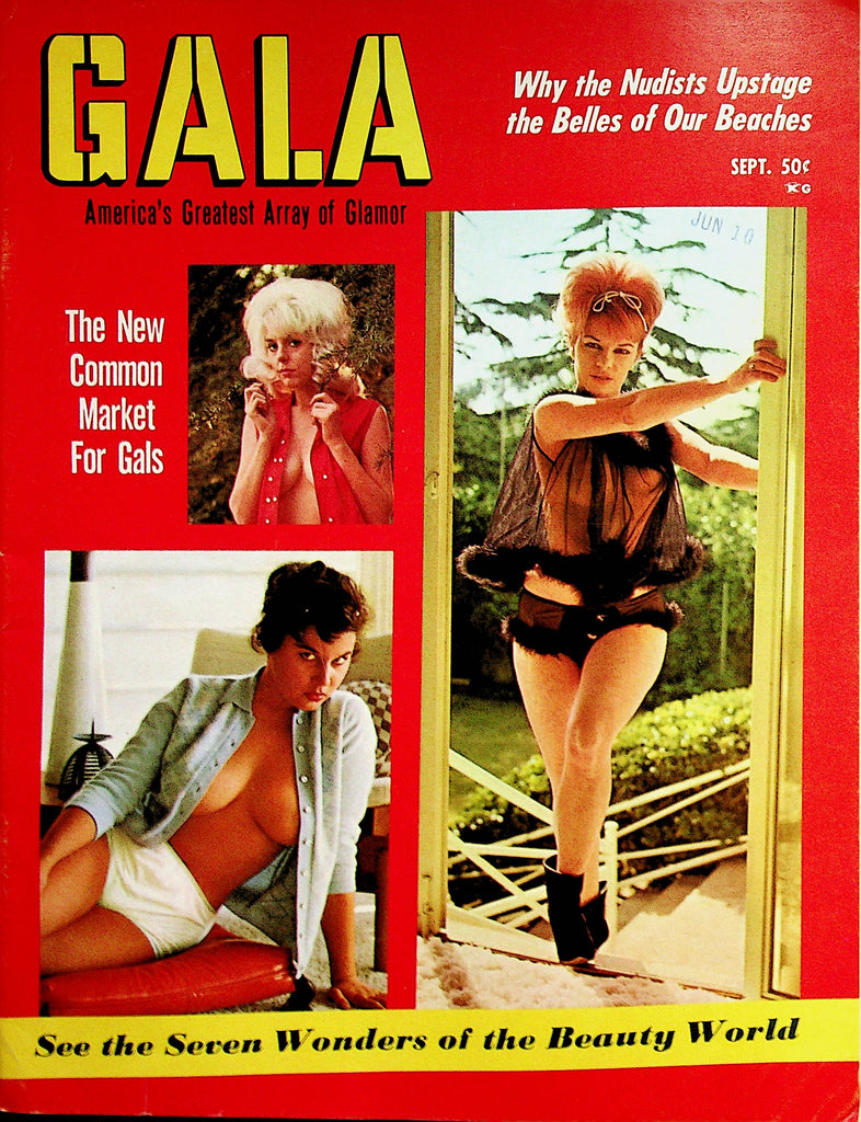 Gala Vintage Magazine  Centerfold Dena Clarke  September 1965    022823lm-p