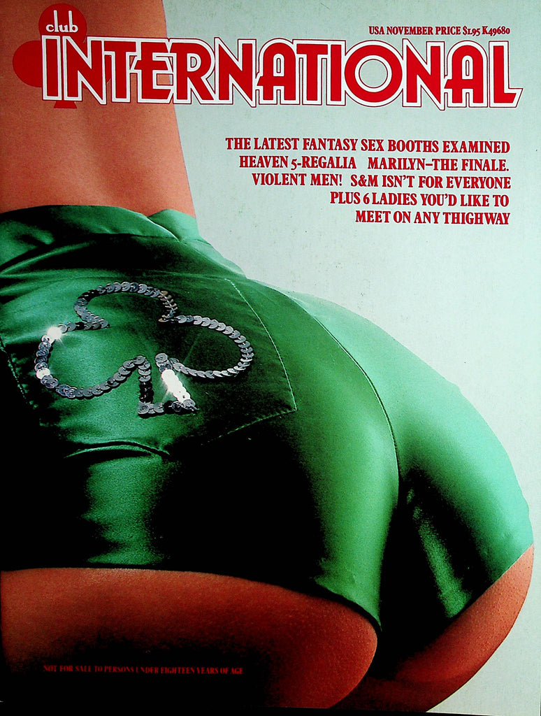Club International Magazine  Centerfold Girl Tatum November  1977 Paul Raymond  011322lm-dm2