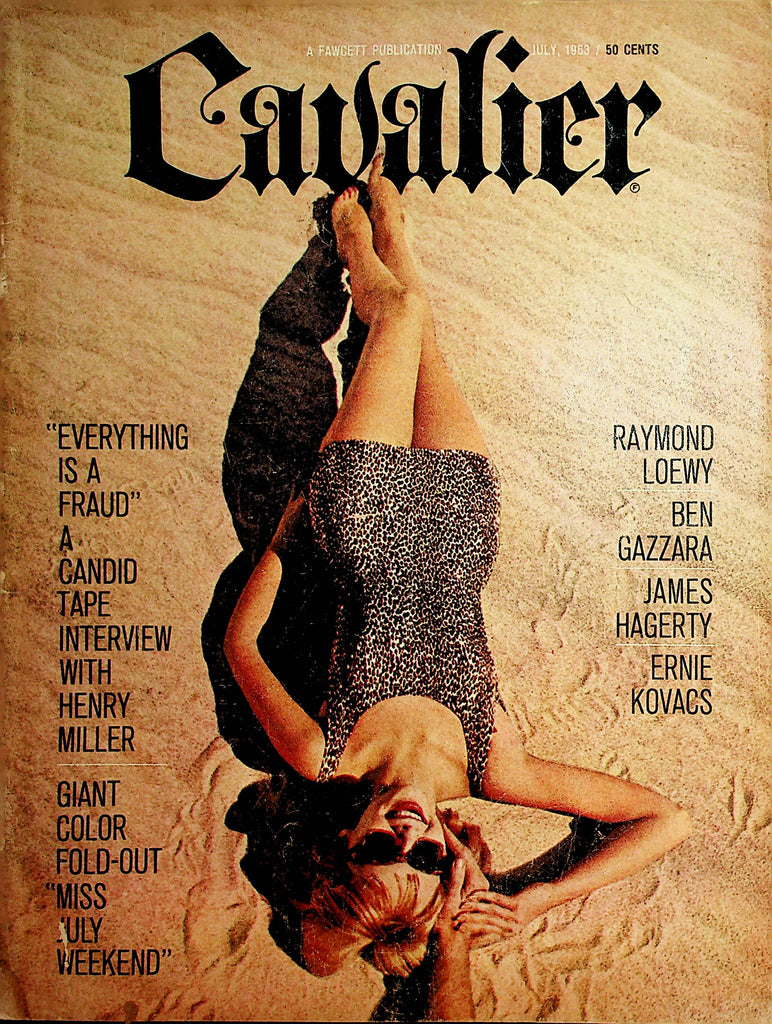 Cavalier Vintage Magazine  Centerfold Girl Carol Baughman  July 1963       121621lm-dm