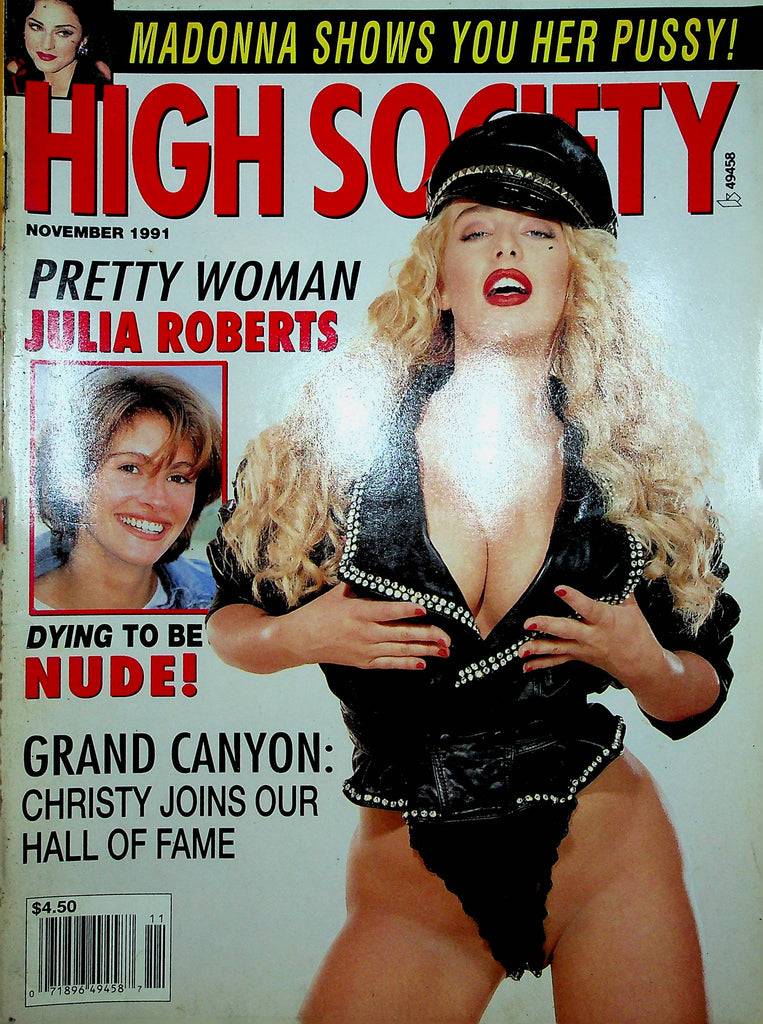 High Society Magazine Julia Roberts & Christy Canyons November 1991 122122RP