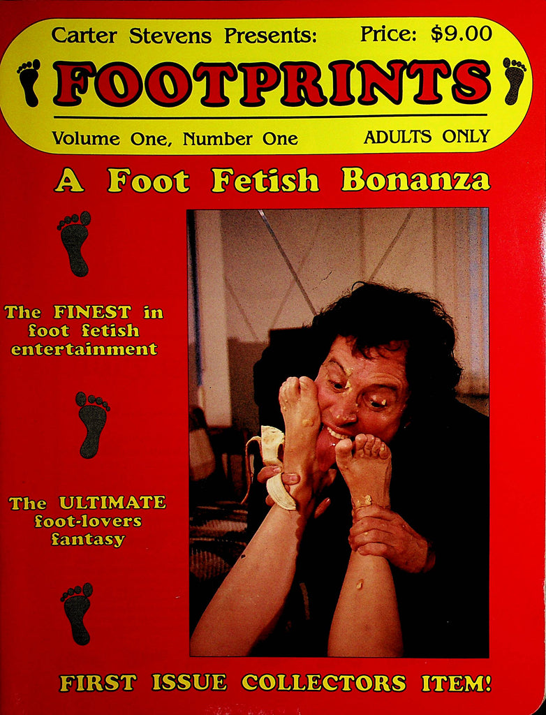 Footprints Fetish Magazine  Foot Lovers  1st Issue Collector Issue 1994  Carter Stevens  021922lm-p