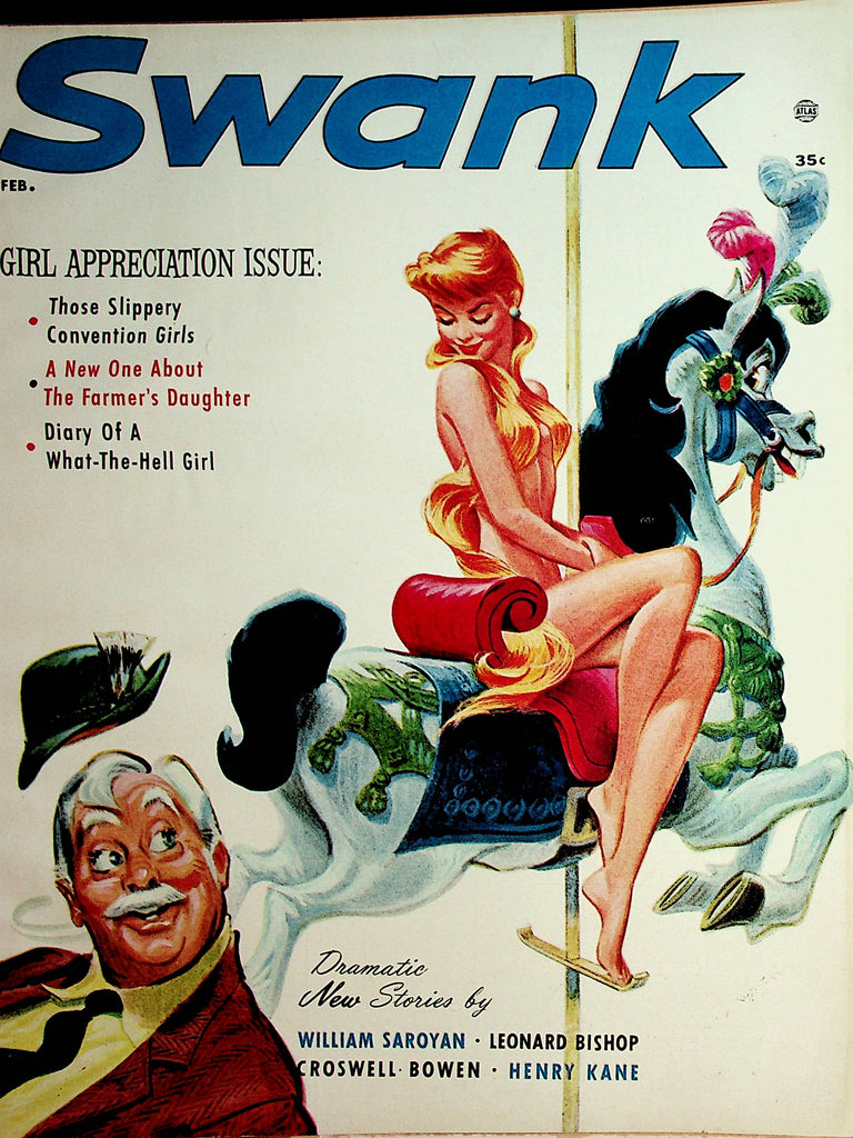 Swank Magazine  Julie Newmar  February 1957   Girl Appreciation Issue  081021lm-dm