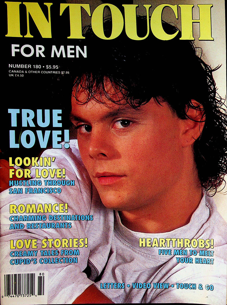 In Touch For Men Gay Magazine  Cover and Centerfold Guy Alex Long  #180 1992   050422lm-p