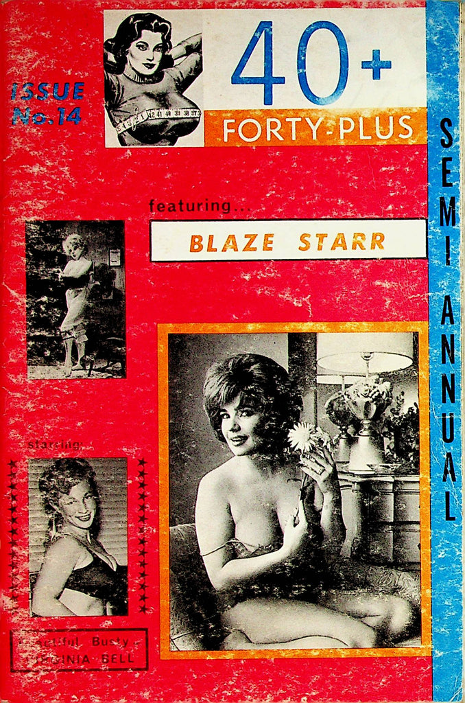 40+ Busty Vintage Semi Annual Magazine  Featuring Blaze Star / Busty Virginia Bell  #14  1960's  062722lm-p
