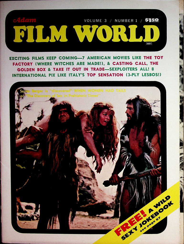 Adam Film World Magazine   When Women Had Tales "The Discovery Of Sex In Prehistoric Times" vol.3 #1 1971     062122lm-p2