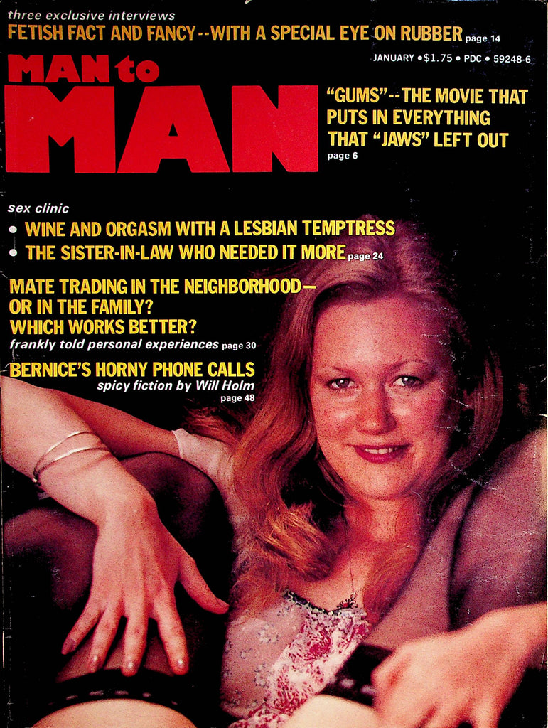 Man To Man Busty Magazine  Covergirl Kitty  January 1977    012426lmp