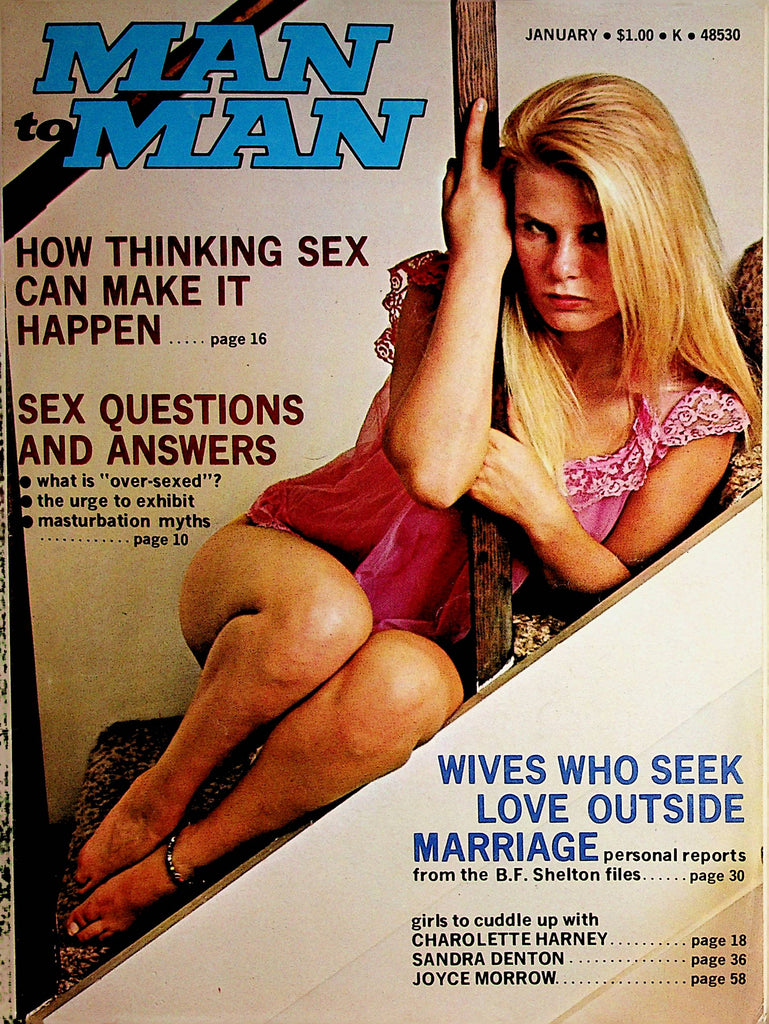 Man To Man Vintage Magazine  Joyce Gibson  January 1973    070122lm-p