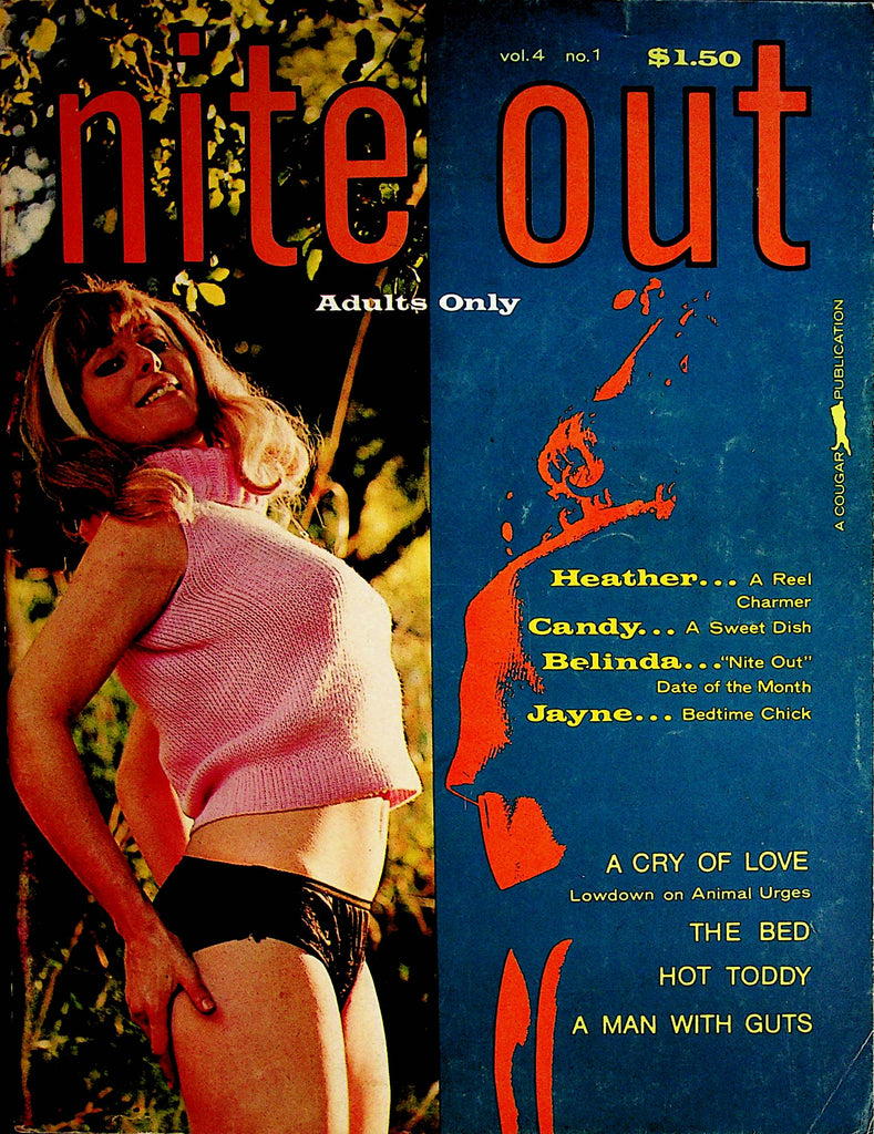 Nite Out Busty Magazine  Centerfold Jayne  vol.4 #1 1967  Cougar Publication    081222lm-p