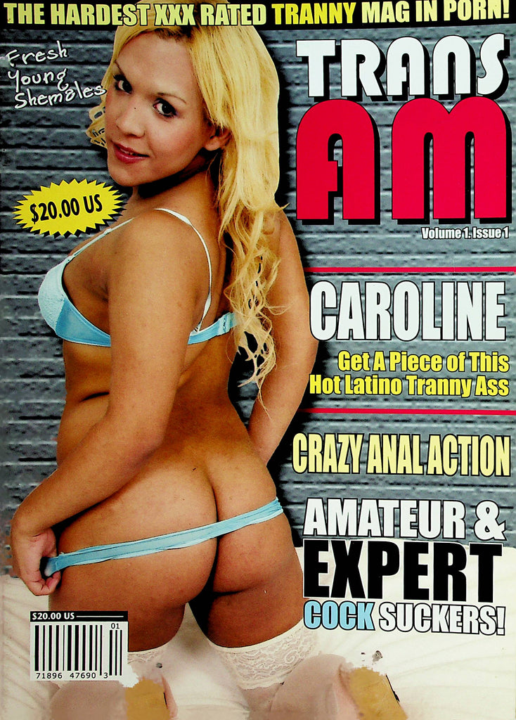 Trans Am Tranny Magazine   Hot Latino Tranny Ass Caroline  vol.1 #1  1990's   022822lm-p
