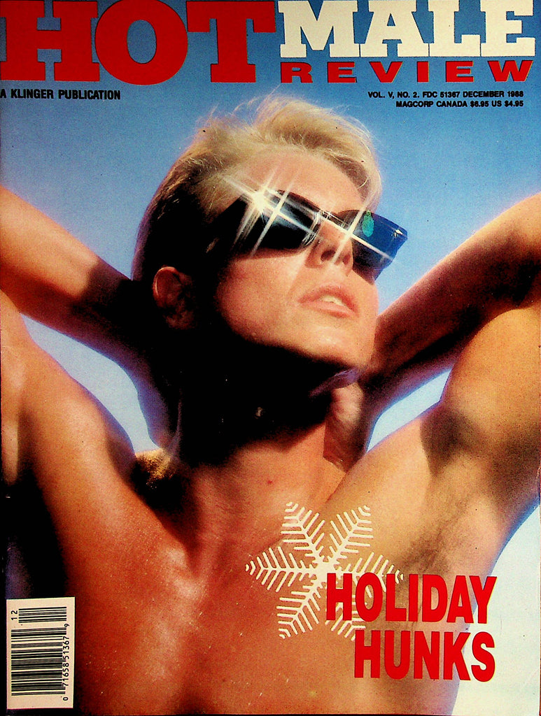 Hot Male Review Gay Magazine  Cover Guy Michael Vincent December 1988  by Magcorp    050422lm-p2