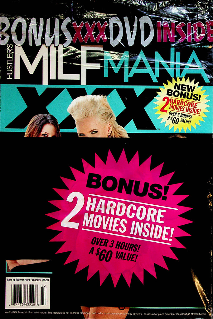 Hustler MILF Mania  XXX Magazine  #18  w/DVD  new/sealed  031323lm-p3