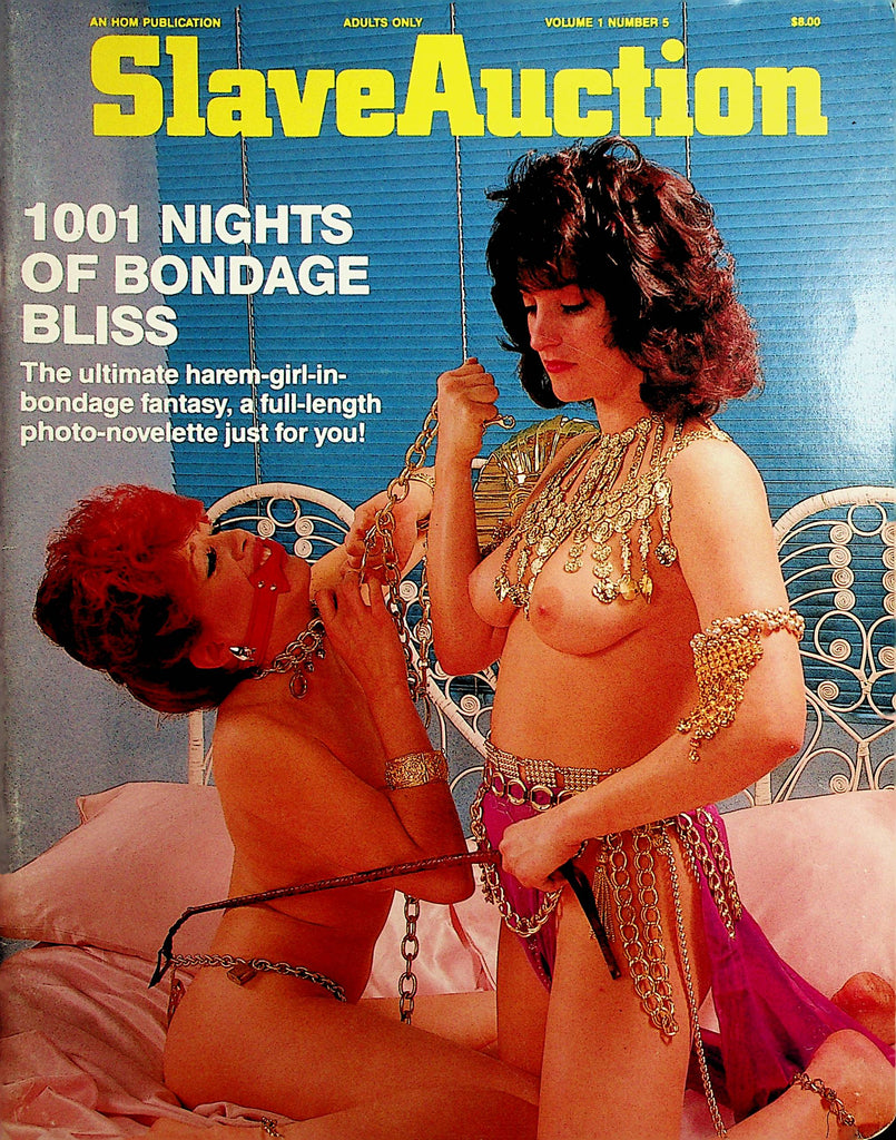 Slave Auction Magazine  1001 Nights Of Bondage Bliss  vol.1 #5 1988 by House Of Milan   052020lm-sh