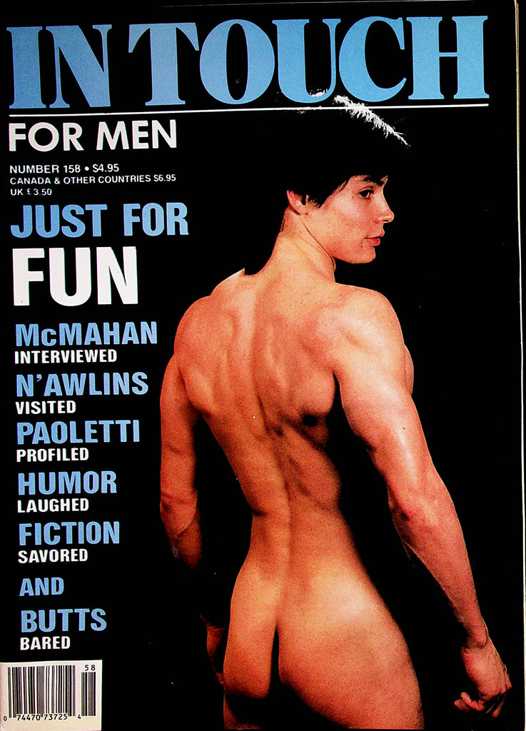 In Touch For Men Gay Magazine   Coverguy Bruce Sterling  #158  1990     081322lm-p