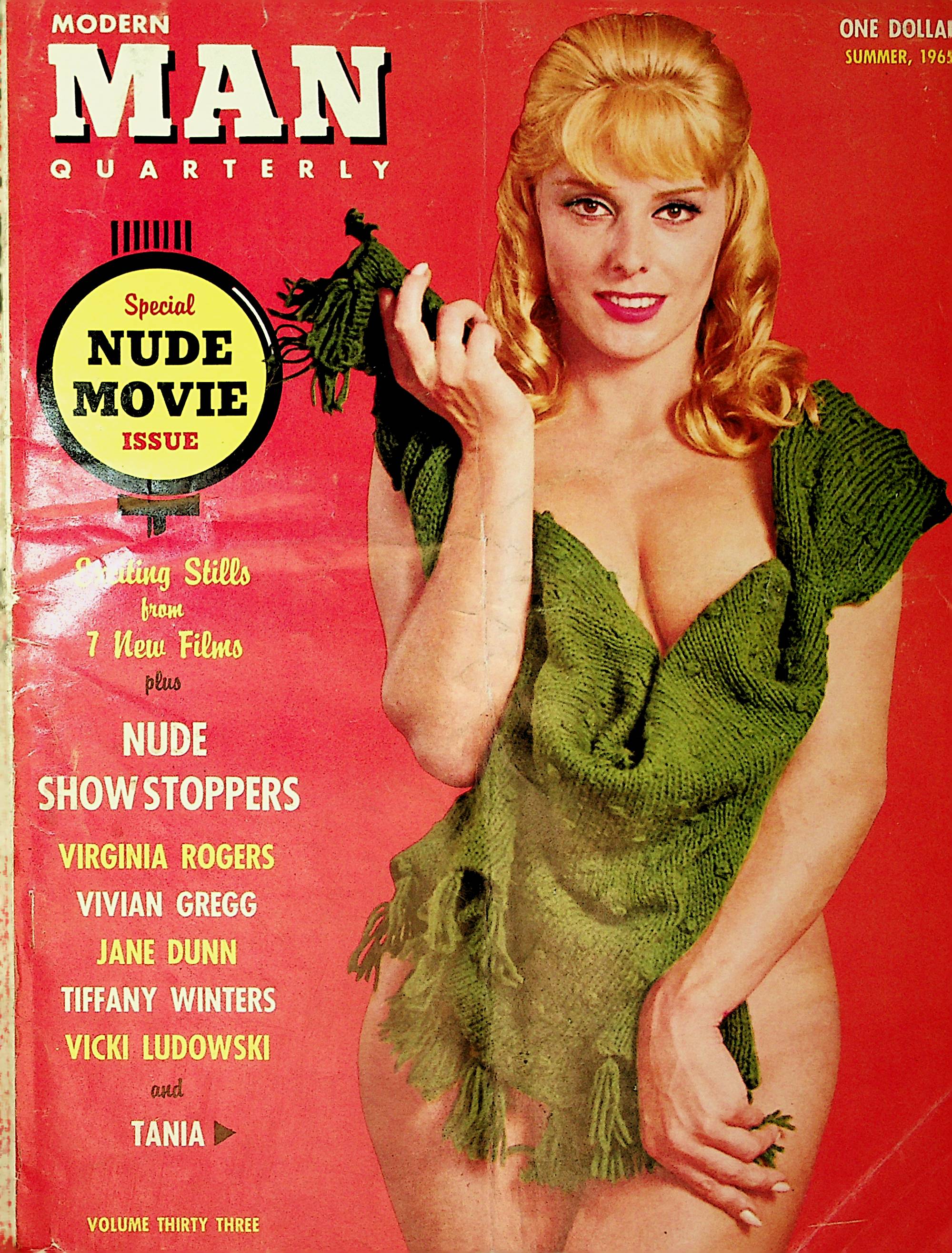 Modern Man Quarterly Magazine Covergirl Tania vol.33 1965 Special Nude –  Mr-Magazine