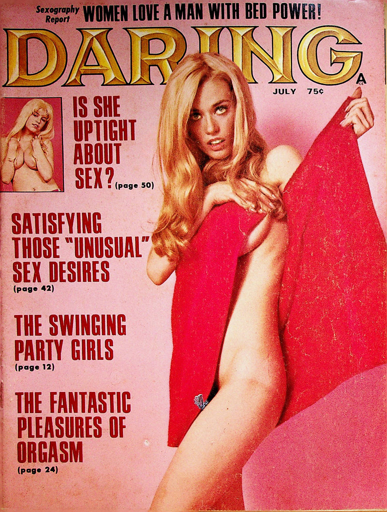 Daring Busty Magazine  Centerfold Girl Doris Christianson  July 1971      080622lm-p
