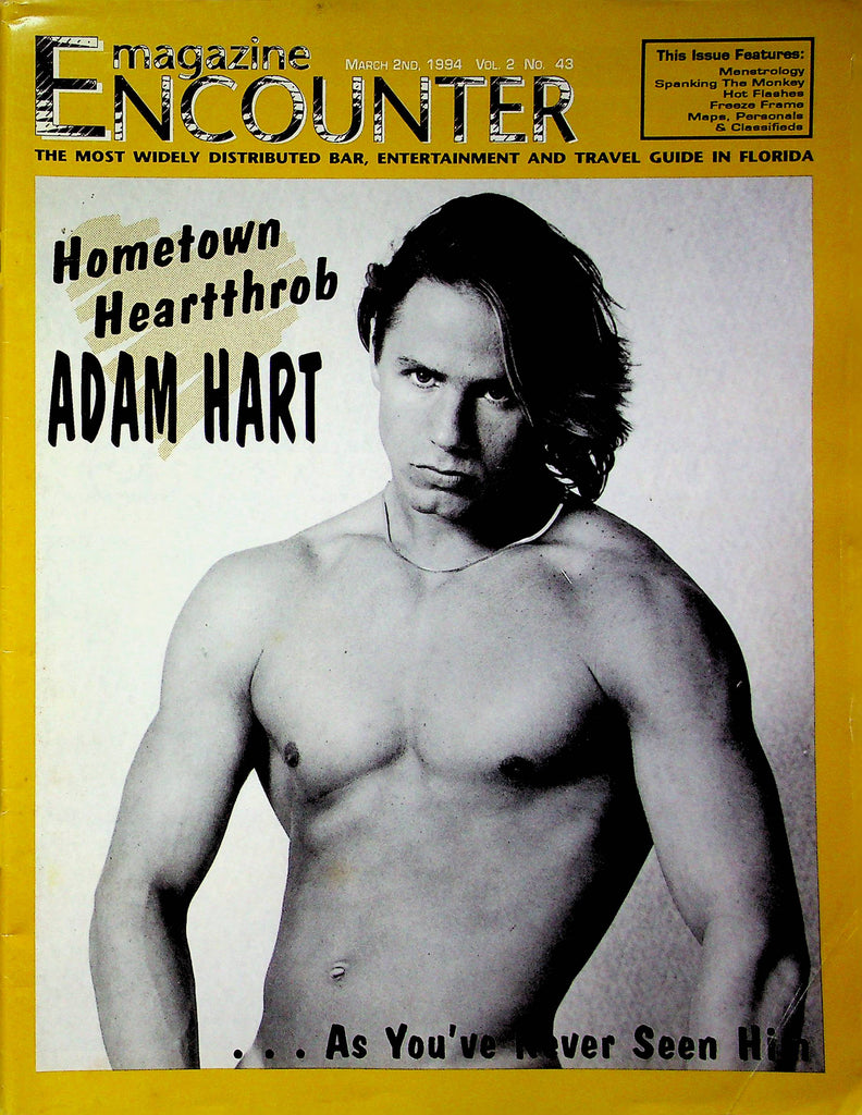Encounter Swinger Magazine Adam Hart Vol.2 No.43 March 1994 030323RP