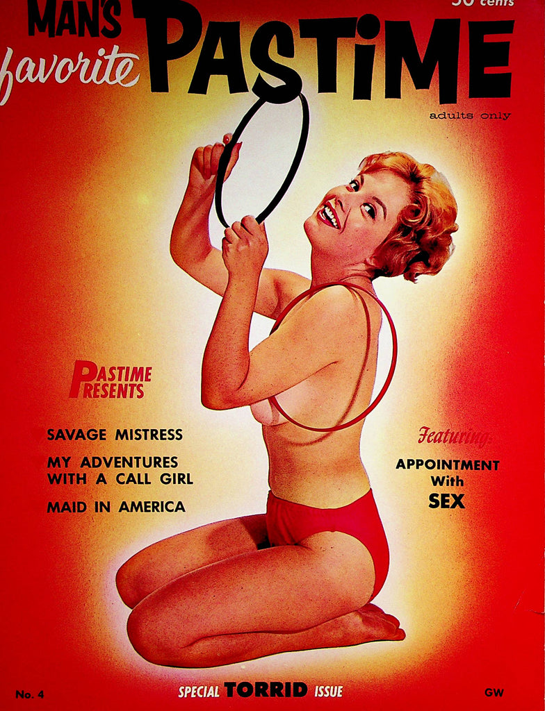 Man's Favorite Pastime Magazine  Blonde, Bosomy Bomb Jan Lee  #4 1960     101322lm-p