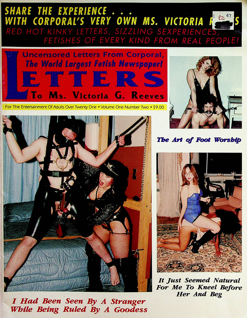 Letters To Ms. Victoria G. Reeves Fetish Magazine  Ruled By A Goddess  vol.1 #2  1992   122222lm-p