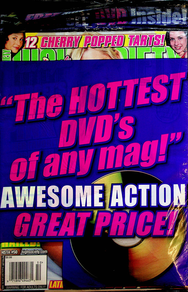 High Society Magazine  Cherry Popped Tarts  #50 2009   w/DVD  new/sealed  031323lm-p4