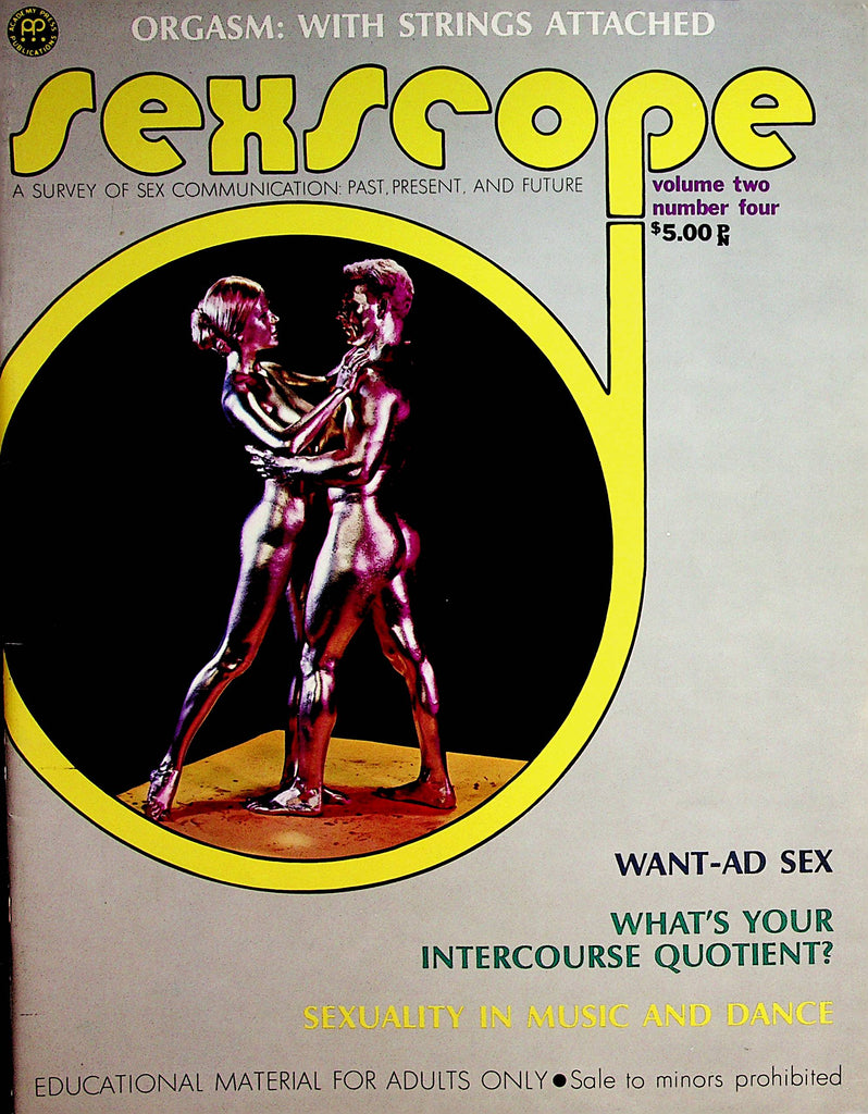 Sexscope Magazine  Orgasm: With Strings Attached  vol.2 #4  1972 Academy Press   072022lm-p