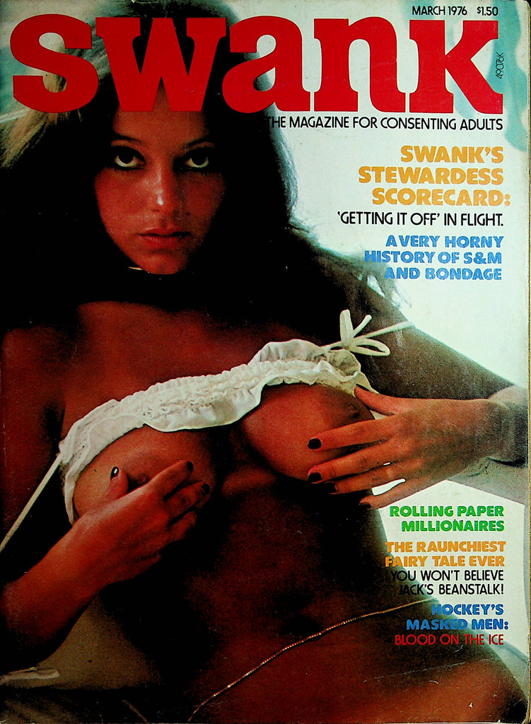 Swank Vintage Magazine  Centerfold Girl Sally Craig   March 1976     112121lm-mp