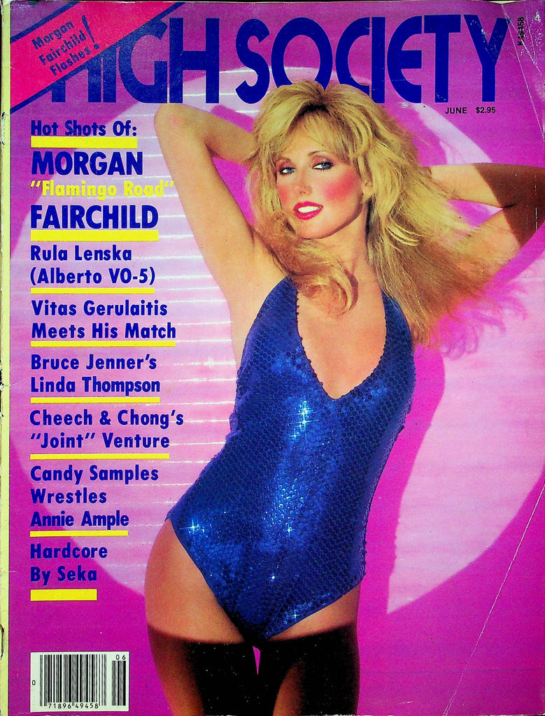 High Society Magazine Morgan Fairchild & Vitas Gerulaitis June 1981 072122RP