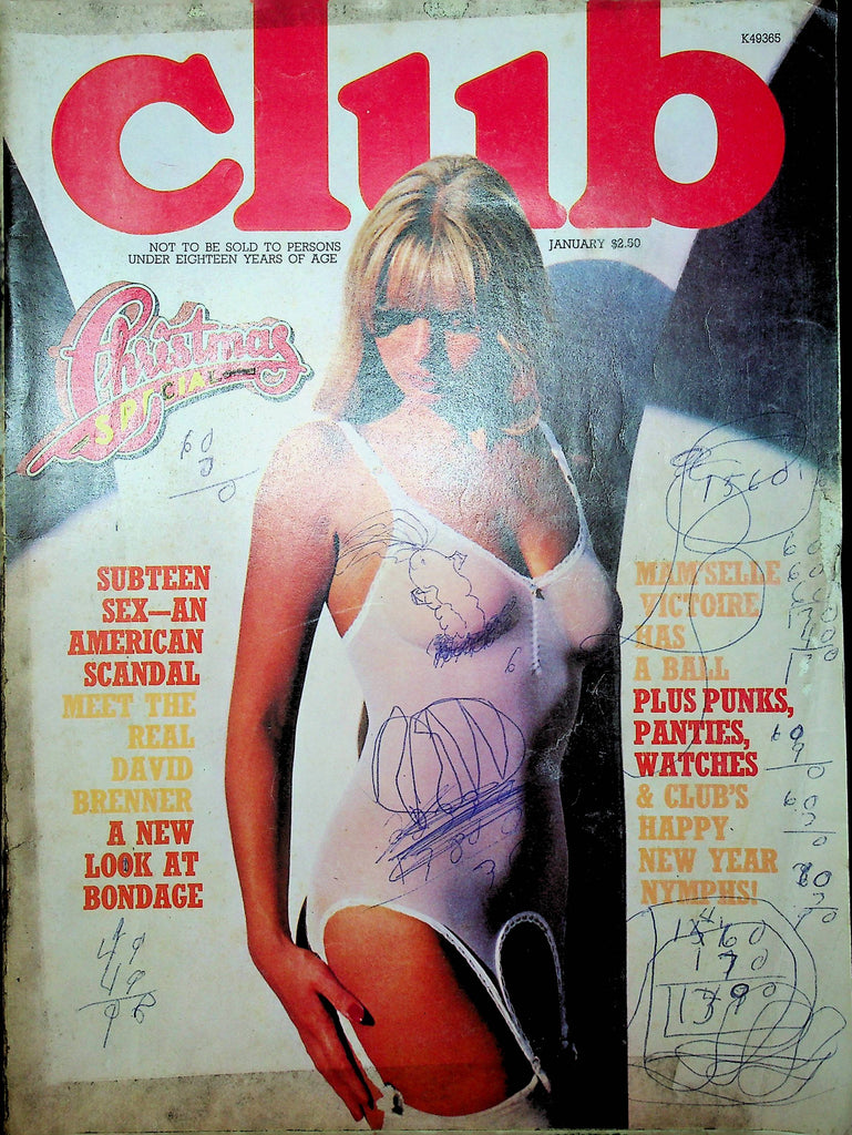 Club Magazine David Brenner & Mam'selle Victoire January 1978 112822RP