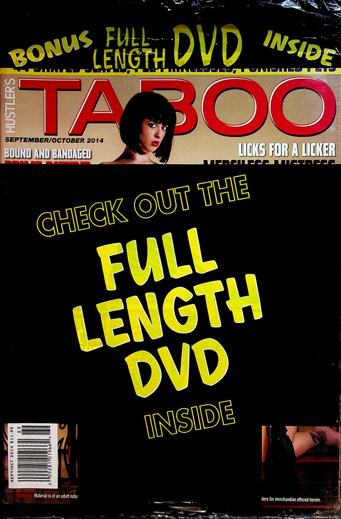Taboo Fetish Magazine   Merciless Mistress  September 2014  w/DVD    new/sealed    100122lm-p