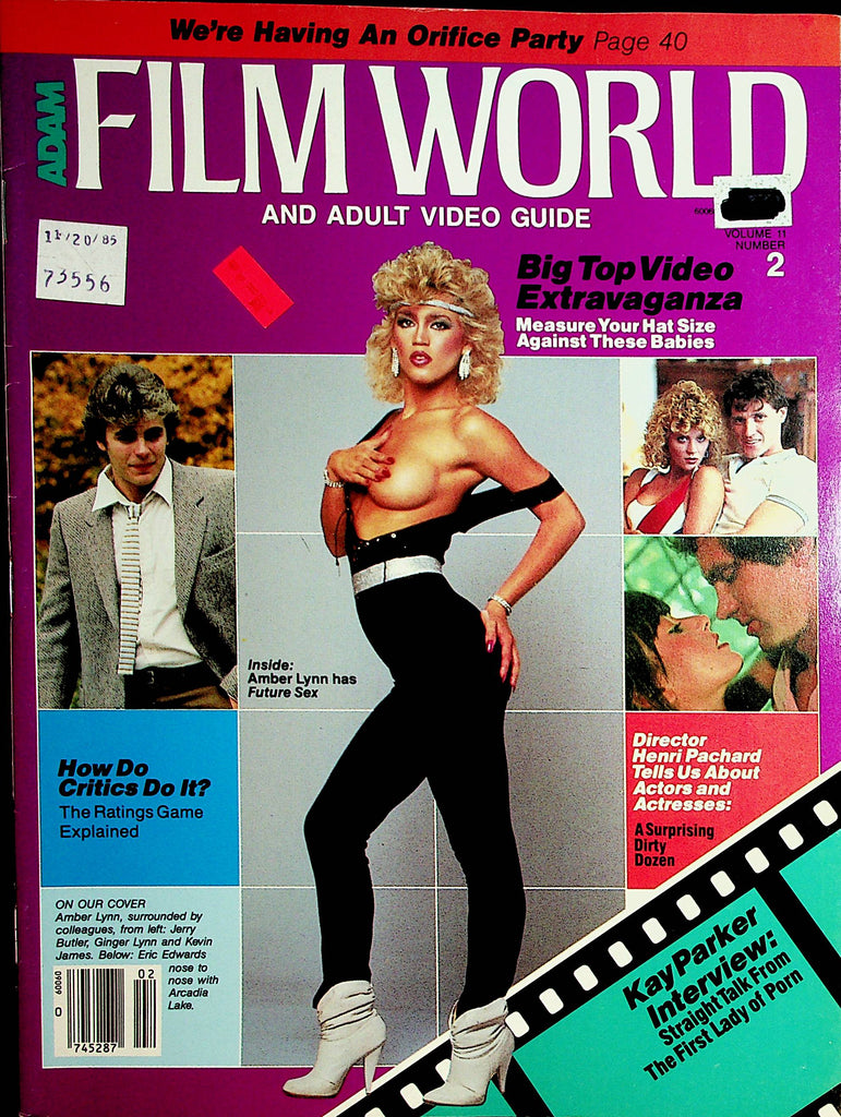 Adam Film World Magazine  Ginger Lynn   vol.11  #2  December 1985    040320lm-sh