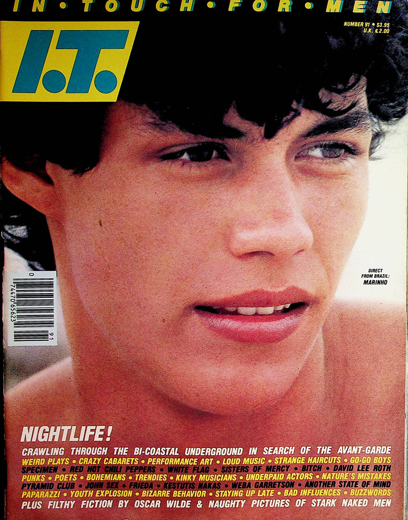 In Touch For Men Gay Magazine   Coverguy Marinho  #91  1984    081322lm-p