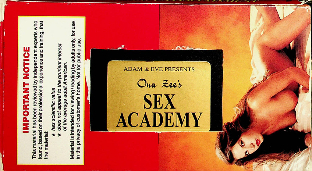 Ona Zee's Sex Academy by Adam & Eve  Rated X  061221lm-sh