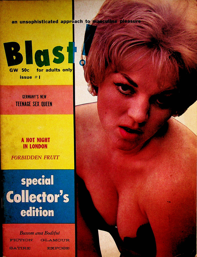 Blast! Busty Magazine    Bosomy Basrbara Valentin  #1  1960's  Collector Edition   071422lm-p