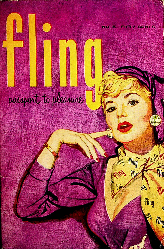 Fling Passport To Pleasure Digest   Fling Folio:  Queen Of Hearts Rita Richards vol.1 #5 1957    062822lm-p