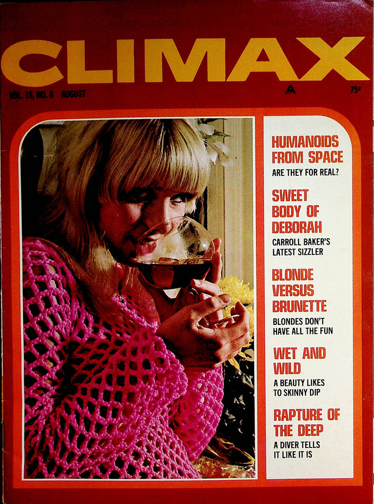 Climax Busty Magazine   Girl Of The Month Busty Sandra Owens  vol.15 #8  August 1969   062322lm-p