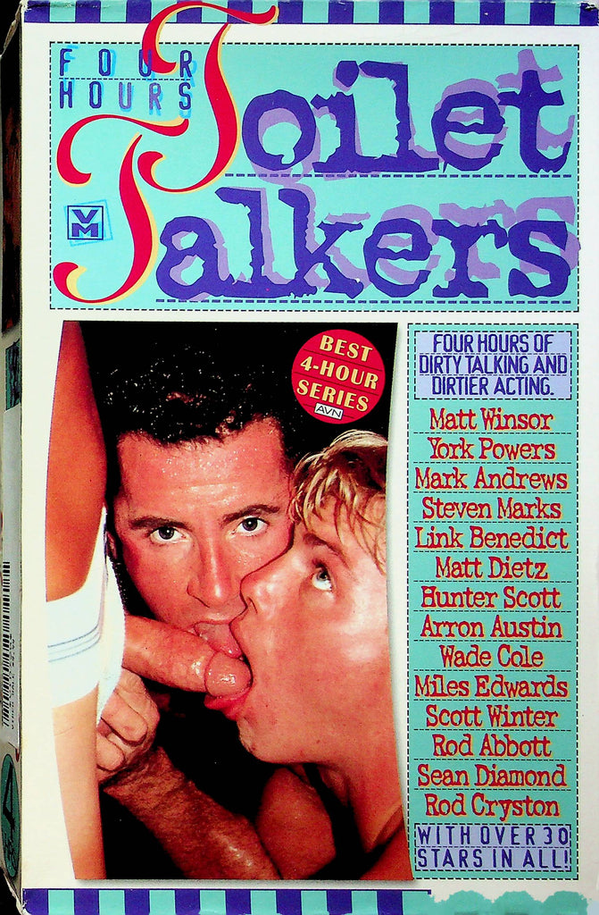 Gay Adult VHS Movie Toilet Talkers Ft. Matt Winsor & York Powers 1995 By Vivid Video 032223RPVHS