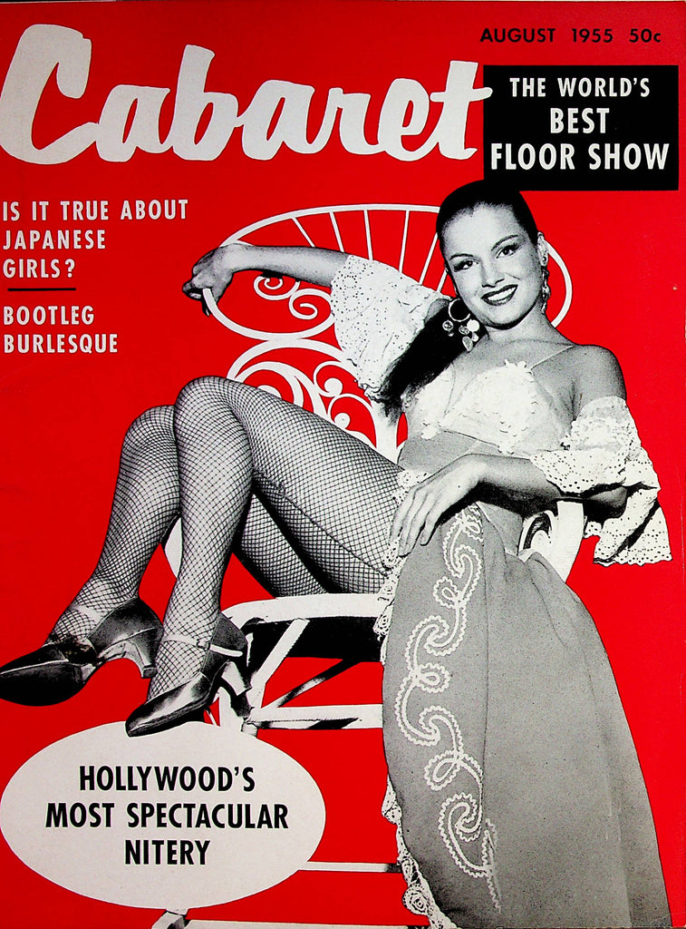 Cabaret Magazine  Tempest Storm / Evelyn West   August 1955   062026lmp-GSC