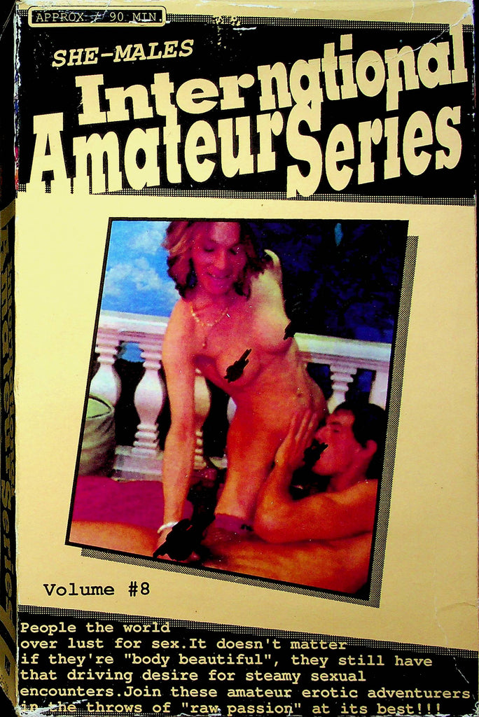 Adult VHS Movie International Amateur Series Vol.8 She-Males Tranny 031423RPVHS2
